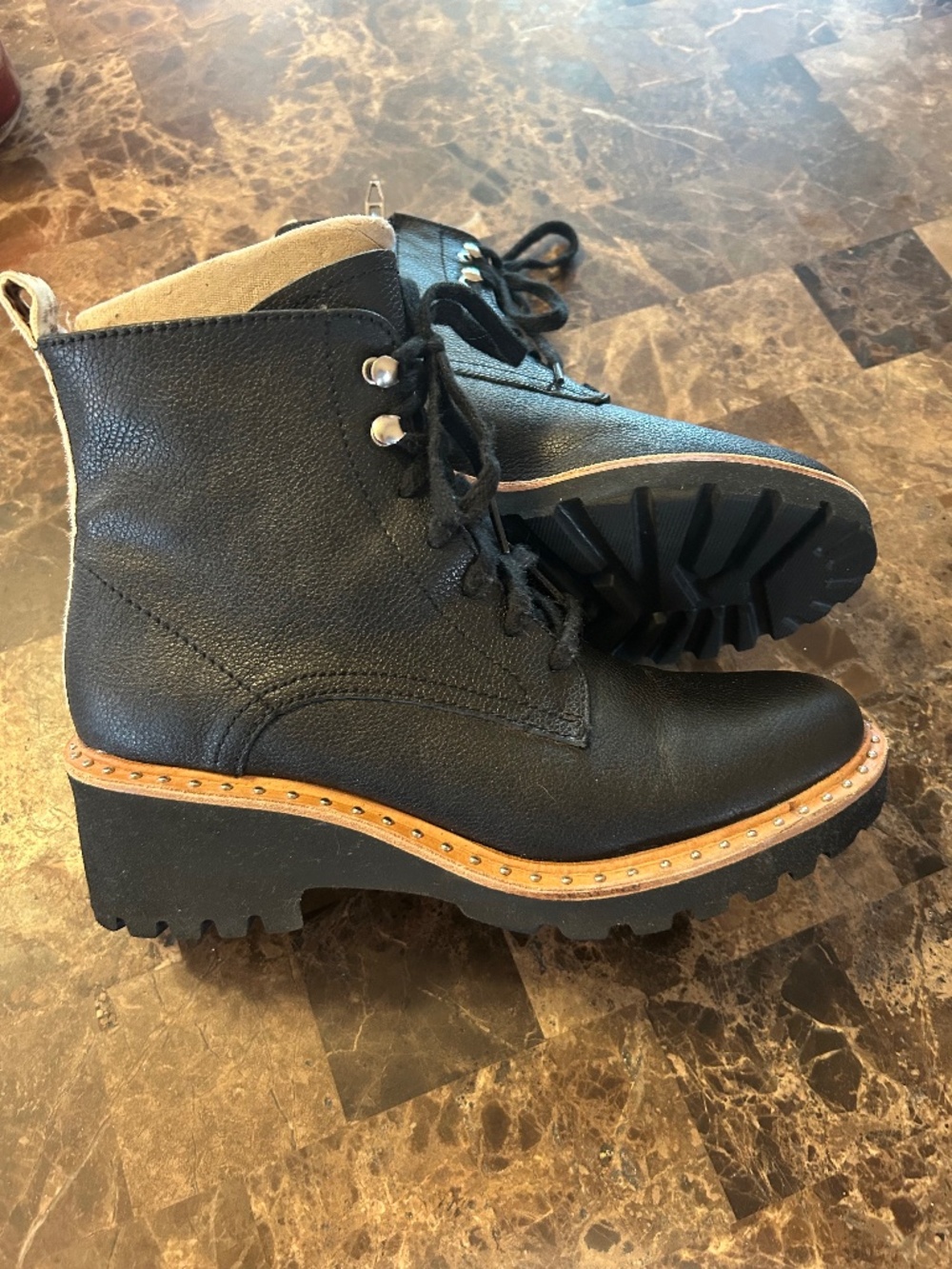 Dolce Vita Hinto Lace up Wedge Boots